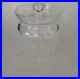 Waterford COLLEEN Biscuit Barrel and Lid Panel Cut Knob Etched Mark