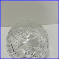 Waterford Crystal Cut Glass Pineapple Cookie Biscuit Candy Barrel Jar with Lid