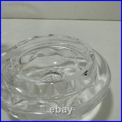 Waterford Crystal Cut Glass Pineapple Cookie Biscuit Candy Barrel Jar with Lid