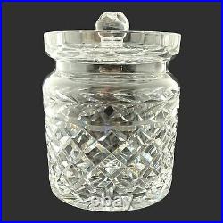 Waterford Crystal Glandore Biscuit Jar Laurel Leaves