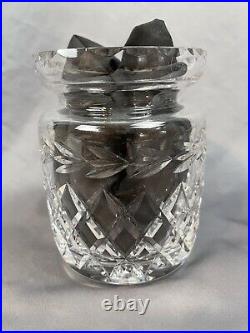 Waterford Crystal Glandore Biscuit Jar Laurel Leaves 2144