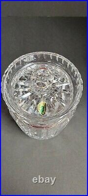 Waterford Crystal Hibernia Biscuit Barrel Jar & Lid Earlier Marked Ireland