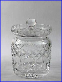Waterford Crystal Lismore Biscuit Barrel Cookie Candy Jar
