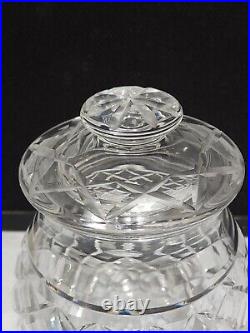 Waterford Crystal Pineapple Biscuit Barrel With Lid SIGNED