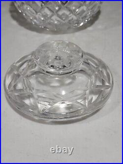 Waterford Crystal Pineapple Biscuit Barrel With Lid SIGNED