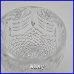 Waterford Crystal Vintage Pineapple Pattern Biscuit Barrel with Lid 8 Tall