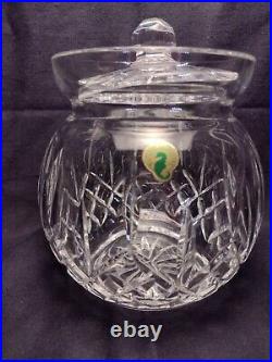 Waterford Lismor Crystal Round Biscuit Lidded Jar