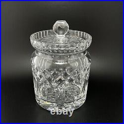 Waterford Lismore Biscuit Canister Jar Crystal Barrel Candy Large 7in