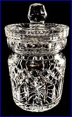 Waterford Lismore Fine Cut Crystal Biscuit Jar With Lid