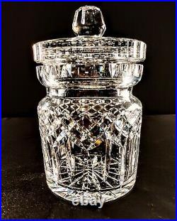 Waterford Lismore Fine Cut Crystal Biscuit Jar With Lid
