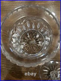 Waterford Lismore Fine Cut Crystal Biscuit Jar With Lid Signed