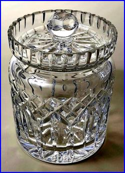 Waterford's Signature Lismore Pattern Fine Crystal Biscuit Barrel withLid