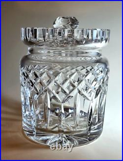 Waterford's Signature Lismore Pattern Fine Crystal Biscuit Barrel withLid