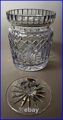 Waterford's Signature Lismore Pattern Fine Crystal Biscuit Barrel withLid