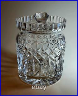 Waterford's Signature Lismore Pattern Fine Crystal Biscuit Barrel withLid