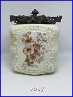 Wavecrest Handled Biscuit/Cracker Jar In Baroque With Floral Decor