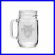 West Point 470ml Deep Etched Old Fashion Drinking Jar with Handle. CC Glass