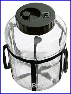 Wide Mouth Home Beer Brewing Glass Jar with Air Lock & Double Strap Handle (7gal)