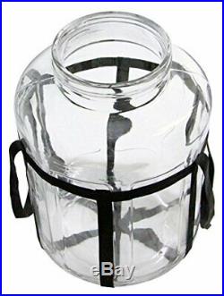 Wide Mouth Home Beer Brewing Glass Jar with Air Lock & Double Strap Handle (7gal)