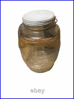 Wilson & Co. 4 Gallon Handled Glass Jar. Pickled Feet or Hocks. Hard To Find Jar